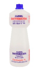 Álcool Balcão Bacter 46° Luar 1 Litro (Caixa c/ 12 Unidades)