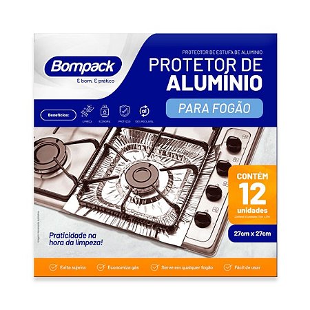 PROTETOR DE ALUMÍNIO BOMPACK C/12 UNIDADES