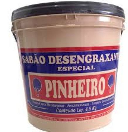 SABÃO DESENGRAXANTE PINHEIRO 4,5 KG CAIXA C/6 UNIDADES