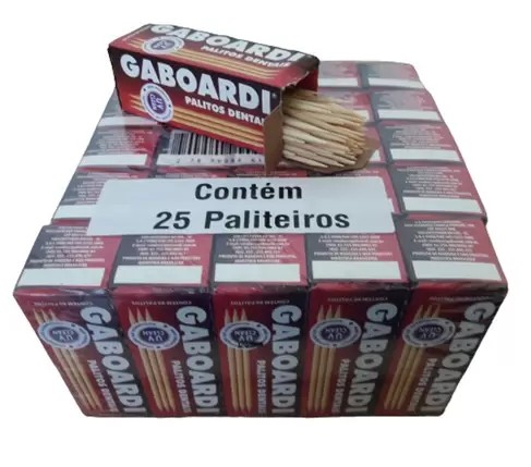 PALITO DENTAL (FARDINHO) C/25 CAIXAS