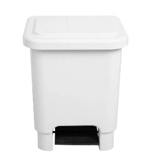 Lixeira 100 Litros C/ Pedal - Branco (Fardo c/ 2 Unidades)