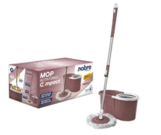 CONJUNTO MOP ROTATÓRIO COMPACT MARSALA (BALDE 9 LITROS)