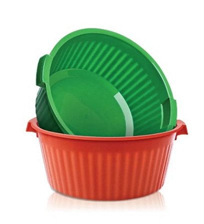 BACIA CANELADA 12LT - BA12 ARQPLAST (FARDO C/30 UNIDADES)