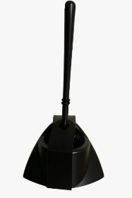 ESCOVA SANITÁRIA PRETA C/ SUPORTE - C/ 12 UNIDADES