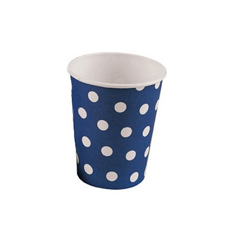 Copo de papel poás azul (10 un)