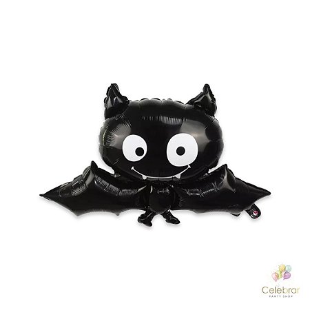 Balão Morcego Halloween – 42cm x 1,2m – Casulo Festas