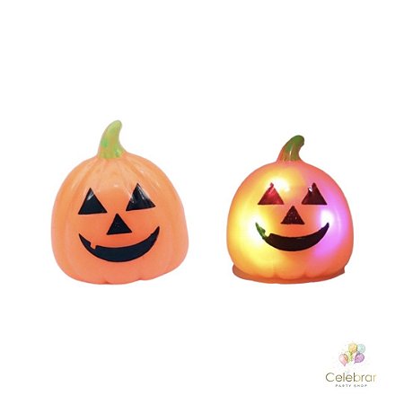Anel halloween abóbora luminoso (01 un)
