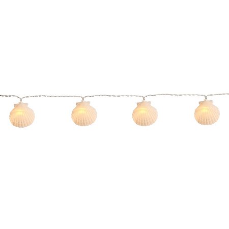 Varal de led conchas branco (01 un)
