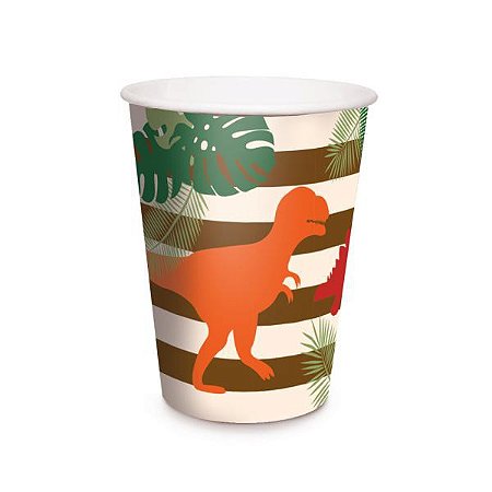 Copo de papel dinossauros (08un)
