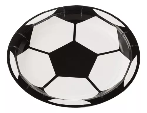 Prato de papel futebol (10 un)
