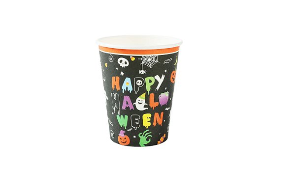 Copo de papel happy halloween (10 un)