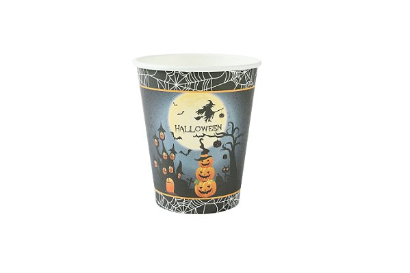 Copo de papel noite halloween (10 un)