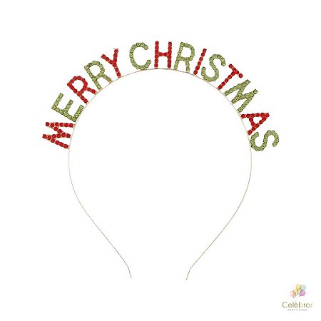 Tiara Merry Christmas colorida