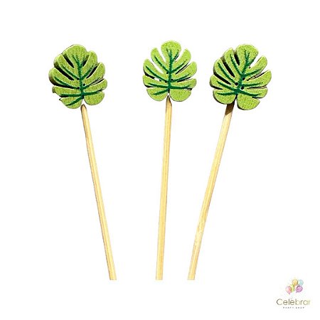 Toppers folhas (10 unidades)