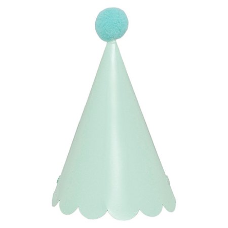 Chapéu de festa verde menta (5 unidades)