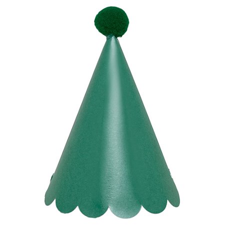 Chapéu de festa verde folha (5 unidades)