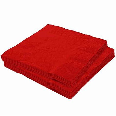 Guardanapo de papel vermelho (20 unidades)