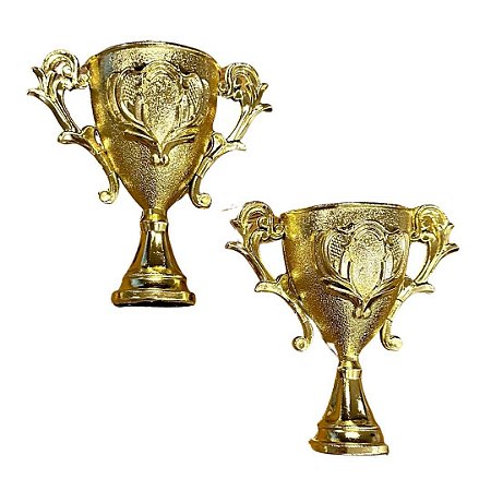 Taça dourada pequena (2 unidades)