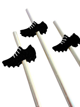 Canudo chuteira com cadarço (10 unidades)