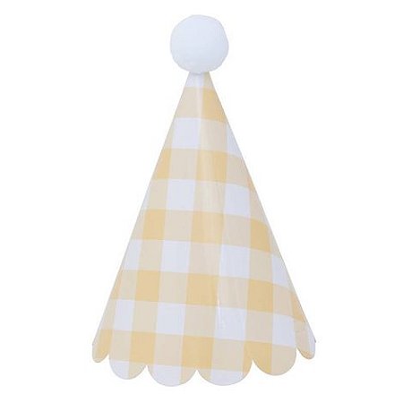 Chapéu de festa xadrez aveia (5 unidades)