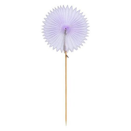 Leque flor de papel lilás