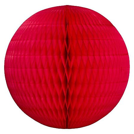 Globo papel de seda vermelho 34cm