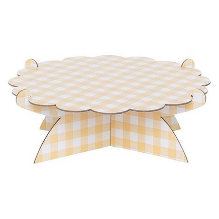 Boleira daisy xadrez amarelo