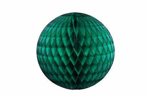 Globo papel de seda verde bandeira 13cm
