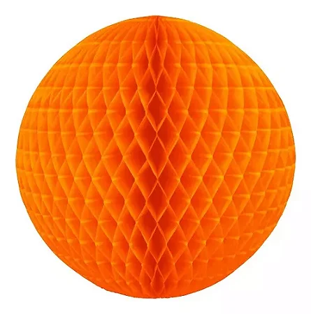 Globo de papel de seda laranja 34 cm