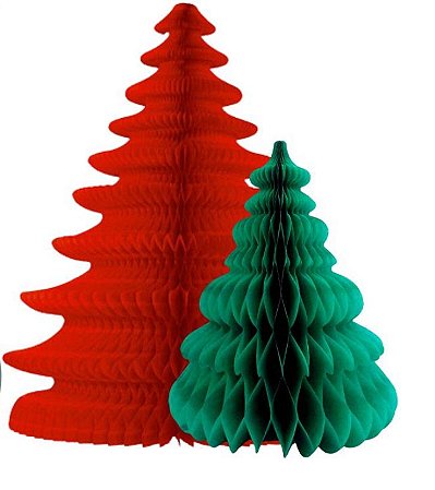Árvore de natal verde M - 24cm (1 un)
