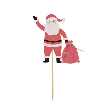 Topo de bolo papai noel (1un)