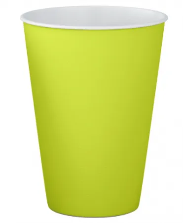 Copo de papel verde neon (10 un)