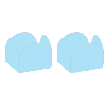 Forminha para doce azul claro (50 und)