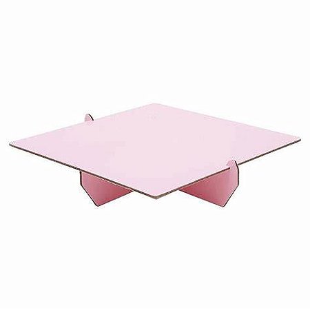 Bandeja quadrada rosa flamingo