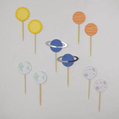 Toppers para doces e cupcakes (10 unidade)