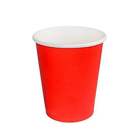 Copo de papel liso vermelho (10un)
