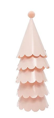 Chapéu de festa rosa blush (5 unidades)