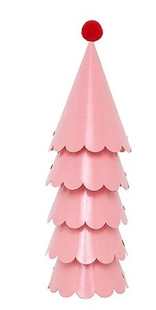 Chapéu de festa rosa e vermelho (5 unidades)