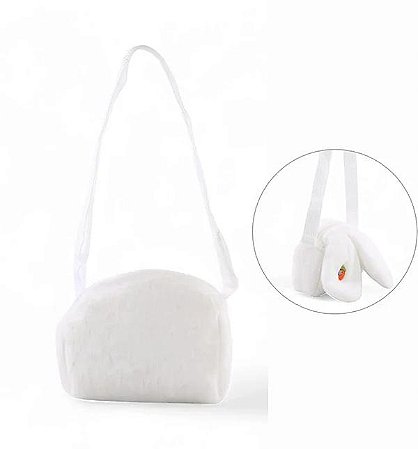 Bolsa orelha de coelho branca (1un)