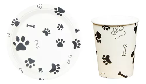 Copo de papel patinha de cachorro (10 un)