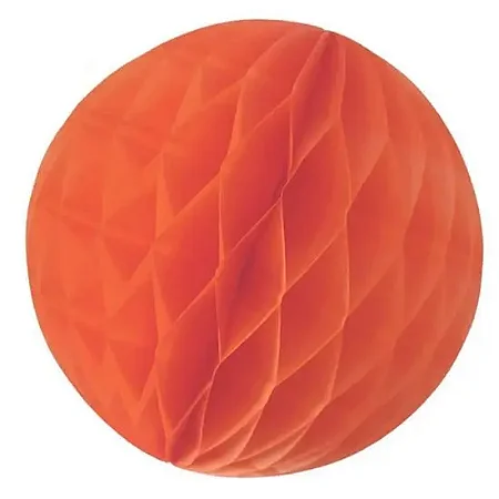 Globo de papel de seda laranja 21 cm