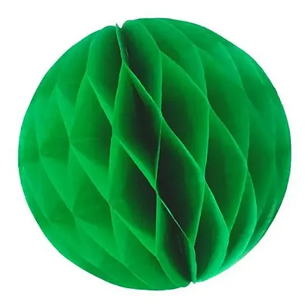 Globo de papel de seda verde bandeira 21cm