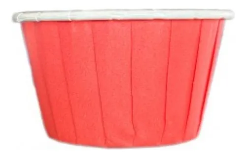 Forma de cupcake vermelho liso (20 und)