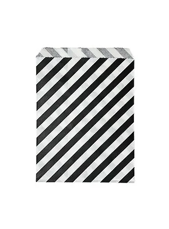 Saquinho de papel preto obliquo (12 und)