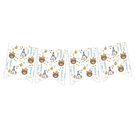 Bandeirola urso boho (1 und)