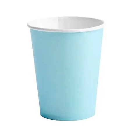Copo de papel azul céu (10 und)
