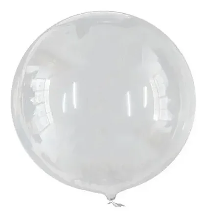 Balão metalizado transparente (1 un)