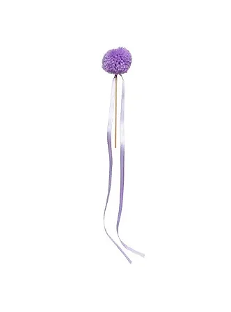 Topo de bolo pompom lilás (1un)