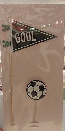 Topo de bolo futebol gool  (1 und)