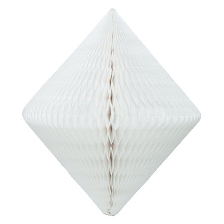 Losango de papel de seda branco ( 1 und)
